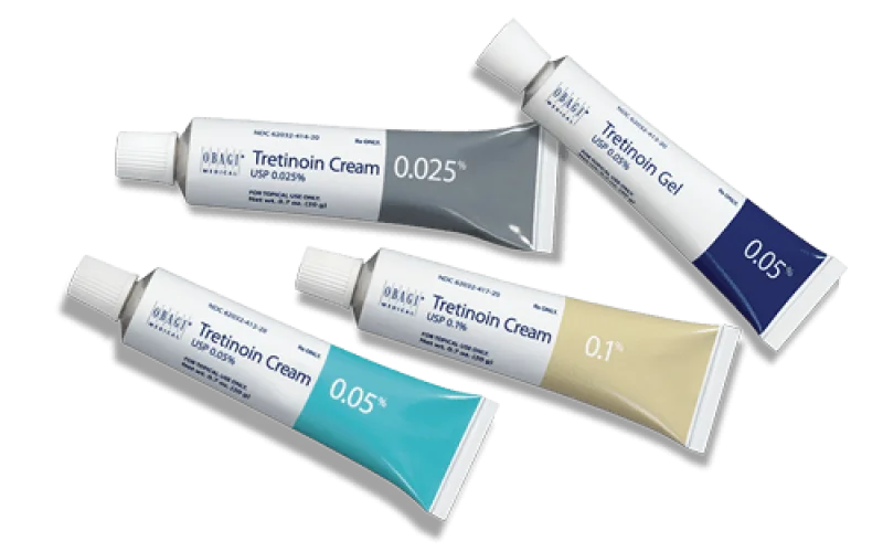 several tubes of cream