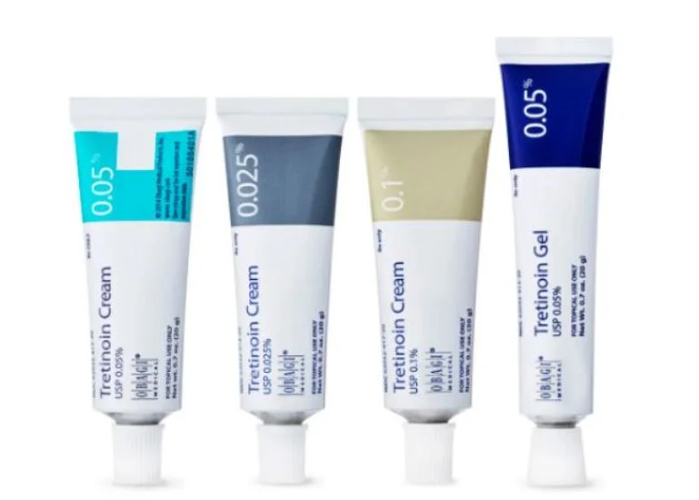 several tubes of cream